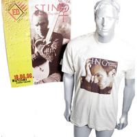 Sting Mercury Falling - Warsaw 1996 1996 Polish t-shirt T-SHIRT & POSTER