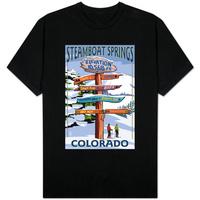 Steamboat Springs; Colorado - Ski Run Signpost