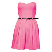 Strapless Belted Dress