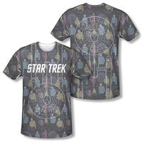 star trek enterprise crew frontback print