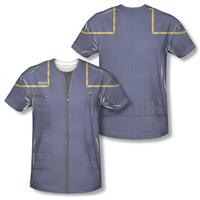 star trek enterprise command uniform costume tee frontback print
