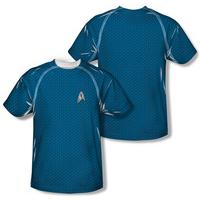 Star Trek - Science Uniform Costume Tee (Front/Back Print)