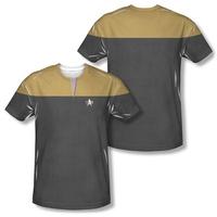 star trek voyager command uniform costume tee frontback print