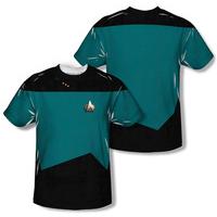 Star Trek - Science Uniform Costume Tee (Front/Back Print)