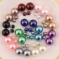 Stud Earrings Fashion Stud Double Pearl Earrings Jewelry for Women