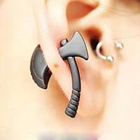 Stud Earrings Jewelry Alloy Unique Design Simple Style Jewelry Black Jewelry Party Halloween Daily Casual 1pc