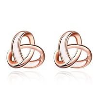 Stud Earrings Jewelry Rose Gold Plated Alloy Fashion Rose Gold Jewelry Daily Casual 1pc