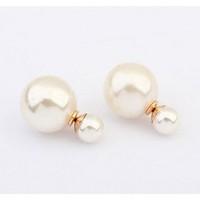 stud earrings pearl fashion fuchsia coffee red blue pink jewelry weddi ...