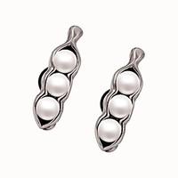 Stud Earrings Pearl Stainless Steel Imitation Pearl Silver Jewelry Daily Casual Sports 1 pair