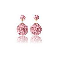 Stud Earrings Others Rhinestone Alloy Fashion Fuchsia Pink Black/White Light Blue Royal Blue Jewelry 2pcs