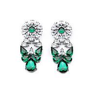 stud earrings crystal flower style euramerican fashion personalized ch ...
