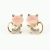 stud earrings drop earrings cubic zirconia platinum plated alloy fashi ...