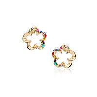 Stud Earrings Crystal Crystal Alloy Fashion Rainbow Jewelry Party Daily Casual 2pcs