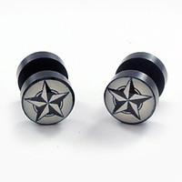 Stud Earrings Stainless Steel Acrylic Fashion Star Jewelry Daily Casual Sports 2pcs