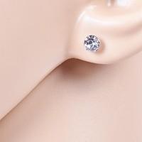 stud earrings cubic zirconia rhinestone simulated diamond jewelry wedd ...