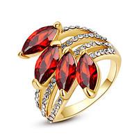 Statement Rings Crystal Imitation Ruby Imitation Diamond Simulated Diamond Alloy Birthstones Jewelry Wedding Party Daily Casual 1pc