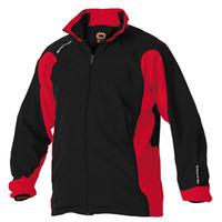 stanno santos full zip micro top black red