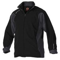 stanno santos full zip micro top black grey