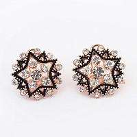 Stud Earrings Jewelry Euramerican Fashion Personalized Rhinestone Alloy Jewelry Jewelry For Wedding Special Occasion 1 Pair