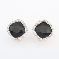 Stud Earrings Jewelry Euramerican Fashion Personalized Gem Rhinestone Alloy Jewelry Jewelry For Wedding Special Occasion 1 Pair