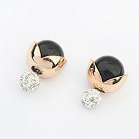 Stud Earrings Jewelry Euramerican Fashion Personalized Rhinestone Alloy Jewelry Jewelry For Wedding Special Occasion 1 Pair