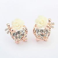 Stud Earrings Jewelry Euramerican Fashion Personalized Rhinestone Alloy Jewelry Jewelry For Wedding Special Occasion 1 Pair