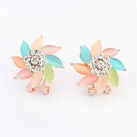 Stud Earrings Jewelry Euramerican Fashion Personalized Gem Alloy Jewelry Jewelry For Wedding Special Occasion 1 Pair