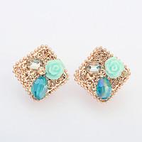 Stud Earrings Jewelry Euramerican Fashion Personalized Rhinestone Alloy Jewelry Jewelry For Wedding Special Occasion 1 Pair