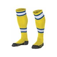 stanno league football socks yellow white blue