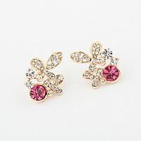 Stud Earrings Jewelry Euramerican Fashion Personalized Rhinestone Alloy Jewelry Jewelry For Wedding Special Occasion 1 Pair