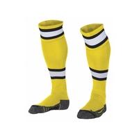 stanno league football socks yellow white black