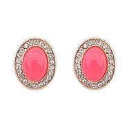 stud earrings jewelry euramerican fashion personalized gem rhinestone  ...