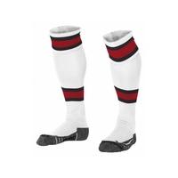 stanno league football socks white red