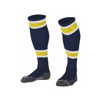 stanno league football socks navy yellow