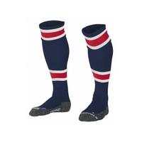 stanno league football socks navy red