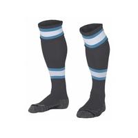 stanno league football socks black white