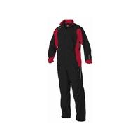 stanno santos poly tracksuit black red