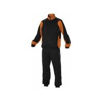 stanno santos poly tracksuit black orange