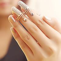 statement rings rhinestone alloy fashion jewelry daily 1pc