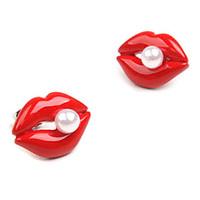 Stud Earrings Pearl Alloy Jewelry Daily