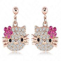 Stud Earrings Crystal Alloy Fashion Jewelry Daily 1pc