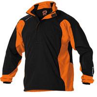 stanno santos micro half zip top black orange