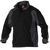 stanno santos micro half zip top black grey