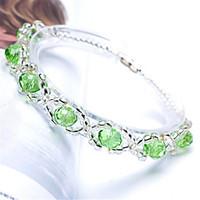 strand bracelets 1pc red green bracelet fashionable circle 514 crystal ...