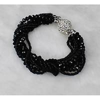 Strand Bracelets 1pc, Khaki Bracelet Fashionable Circle 514 Crystal Jewellery