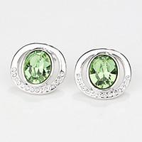 Stud Earrings Jewelry Euramerican Fashion Personalized Crystal Alloy Jewelry Jewelry For Wedding Party Anniversary 1 Pair