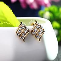 Stud Earrings Jewelry Euramerican Fashion Personalized Rhinestone Alloy Jewelry Jewelry For Wedding Party Anniversary 1 Pair