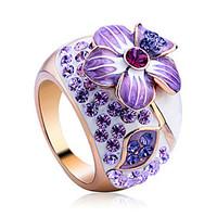 Statement Rings Crystal Alloy Fashion Luxury Jewelry Jewelry Party 1pc