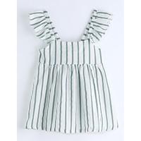 Striped Blouse, Cotton Summer Sleeveless