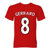 steven gerrard liverpool hero t shirt red